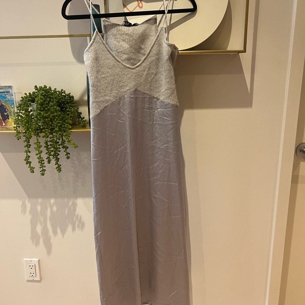 NEW never worn silk / wool Zara dress